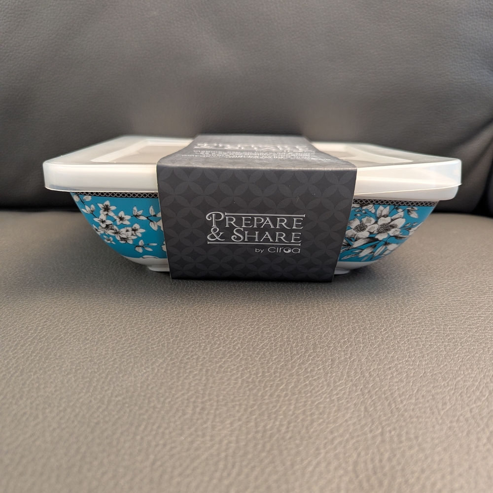 *NEW* Blue Floral Ceramic Bowl by Ciroa